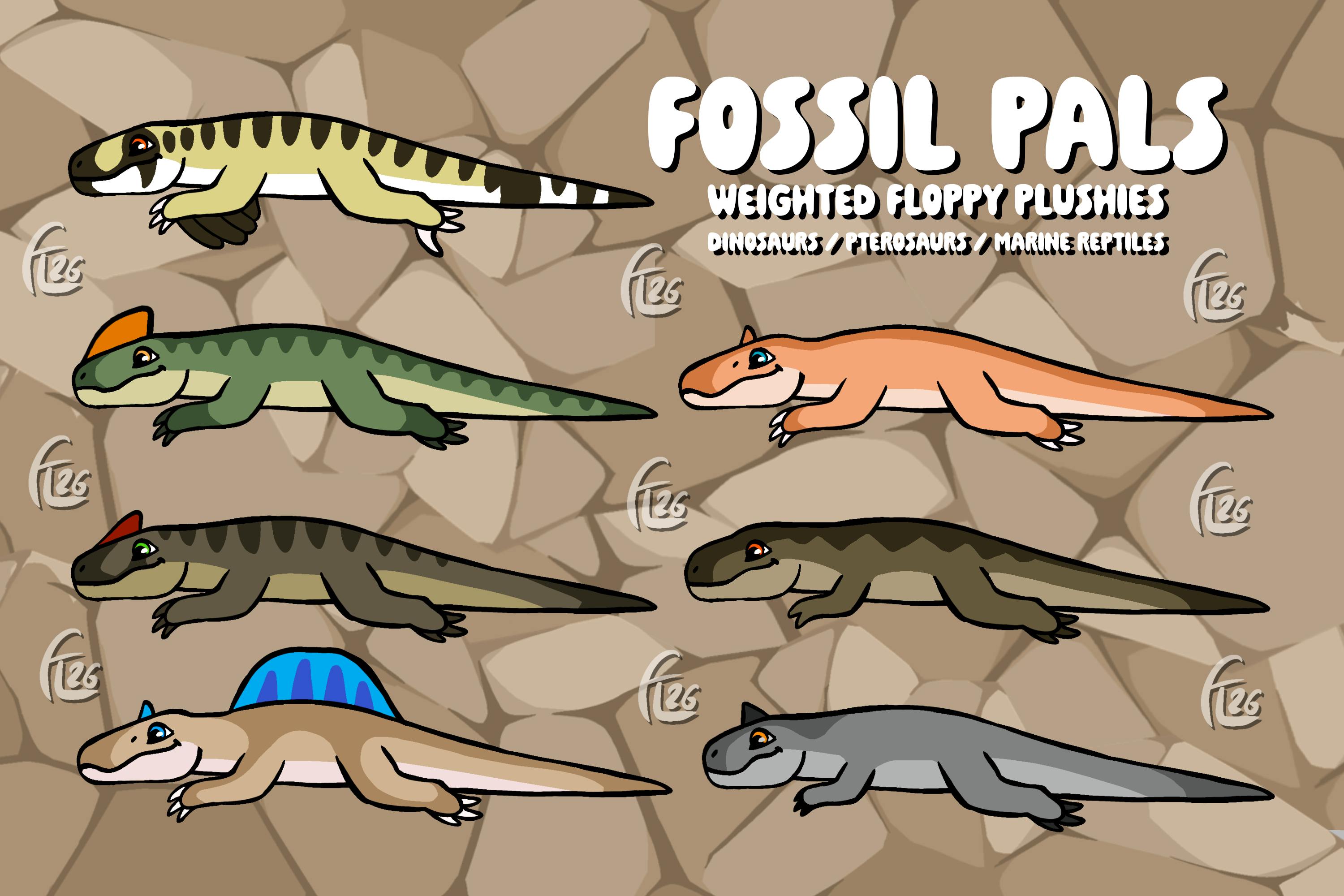 Fossil Pals (Weighted plushies!)
