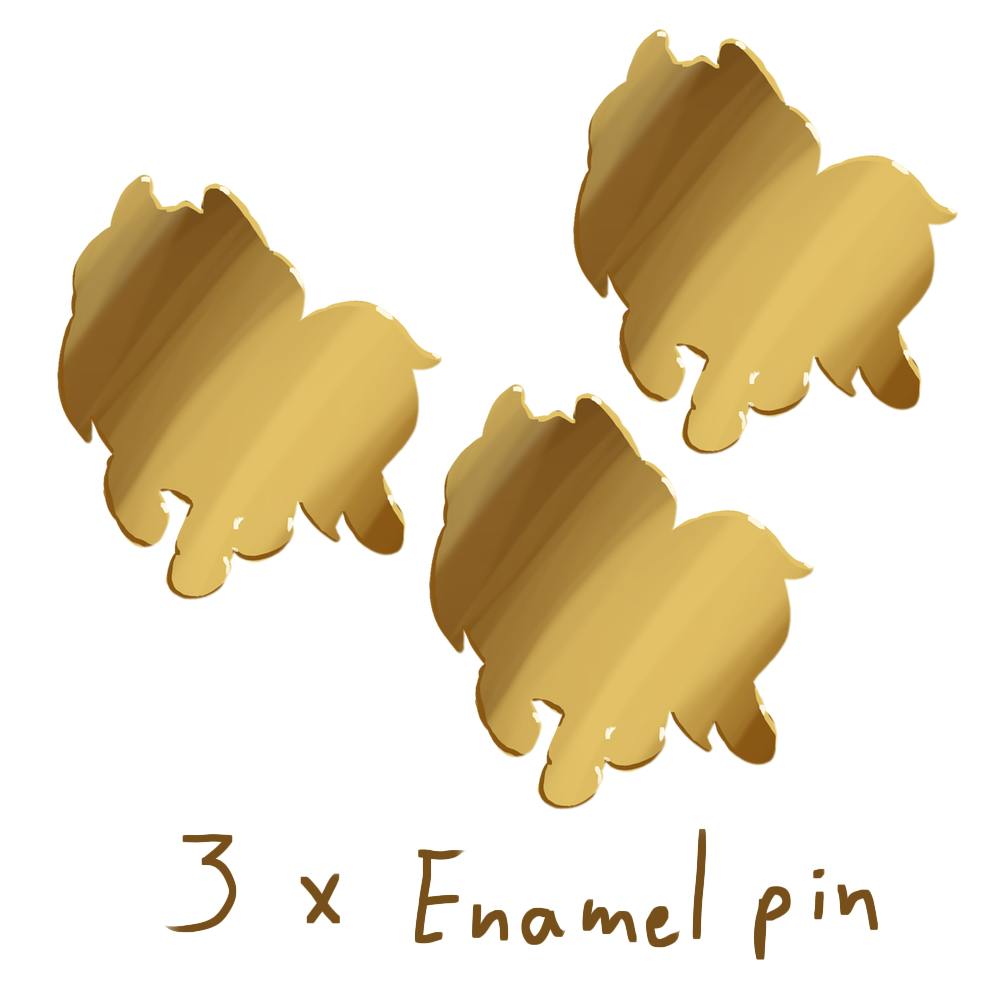 3 Enamel Pins (€1,- discount)