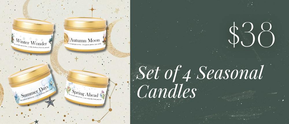 Set of 4 Seasonal Candles