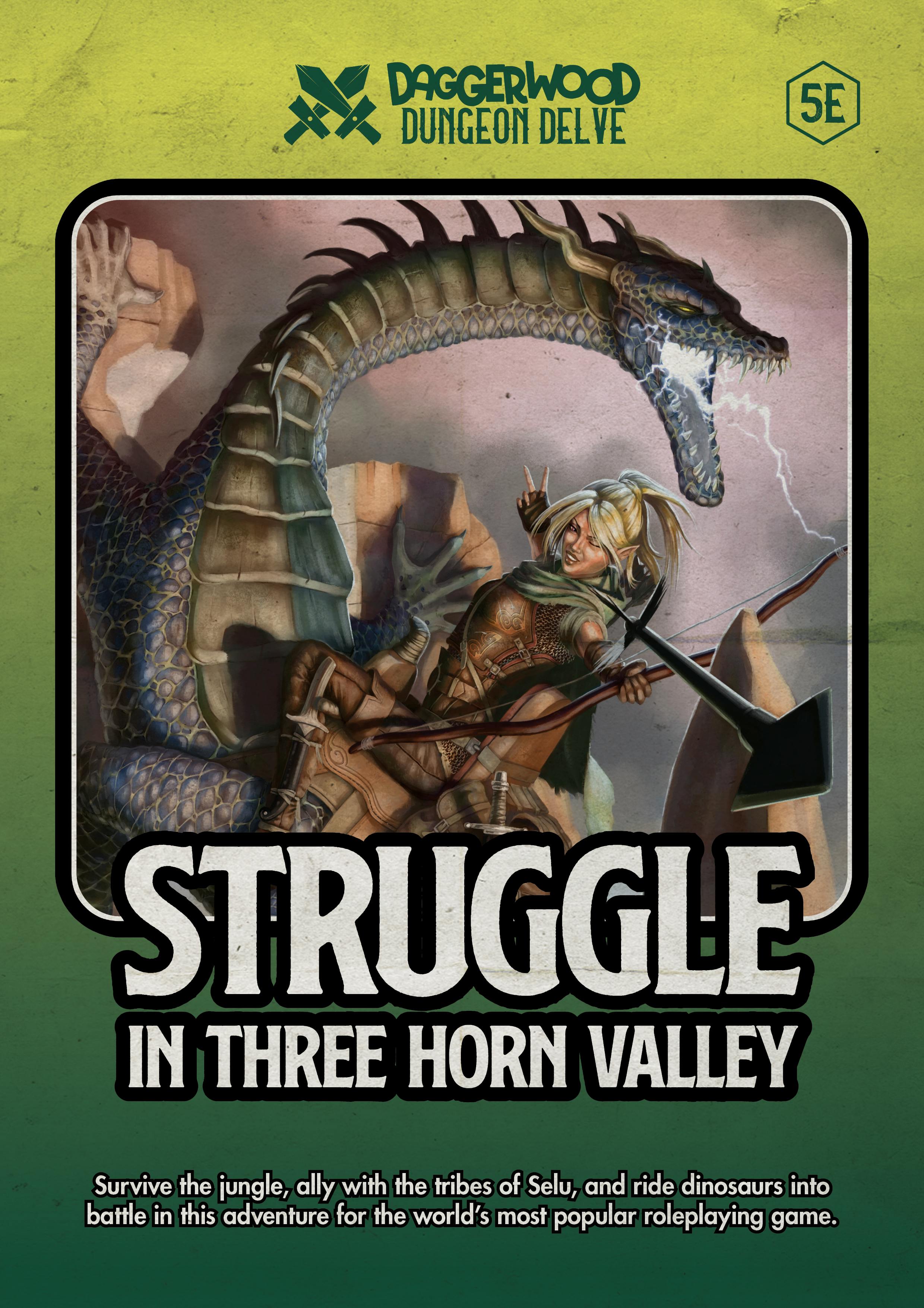 Struggle in Three Horn Valley - Daggerwood Dungeon Delves (PDF for D&D 5e)