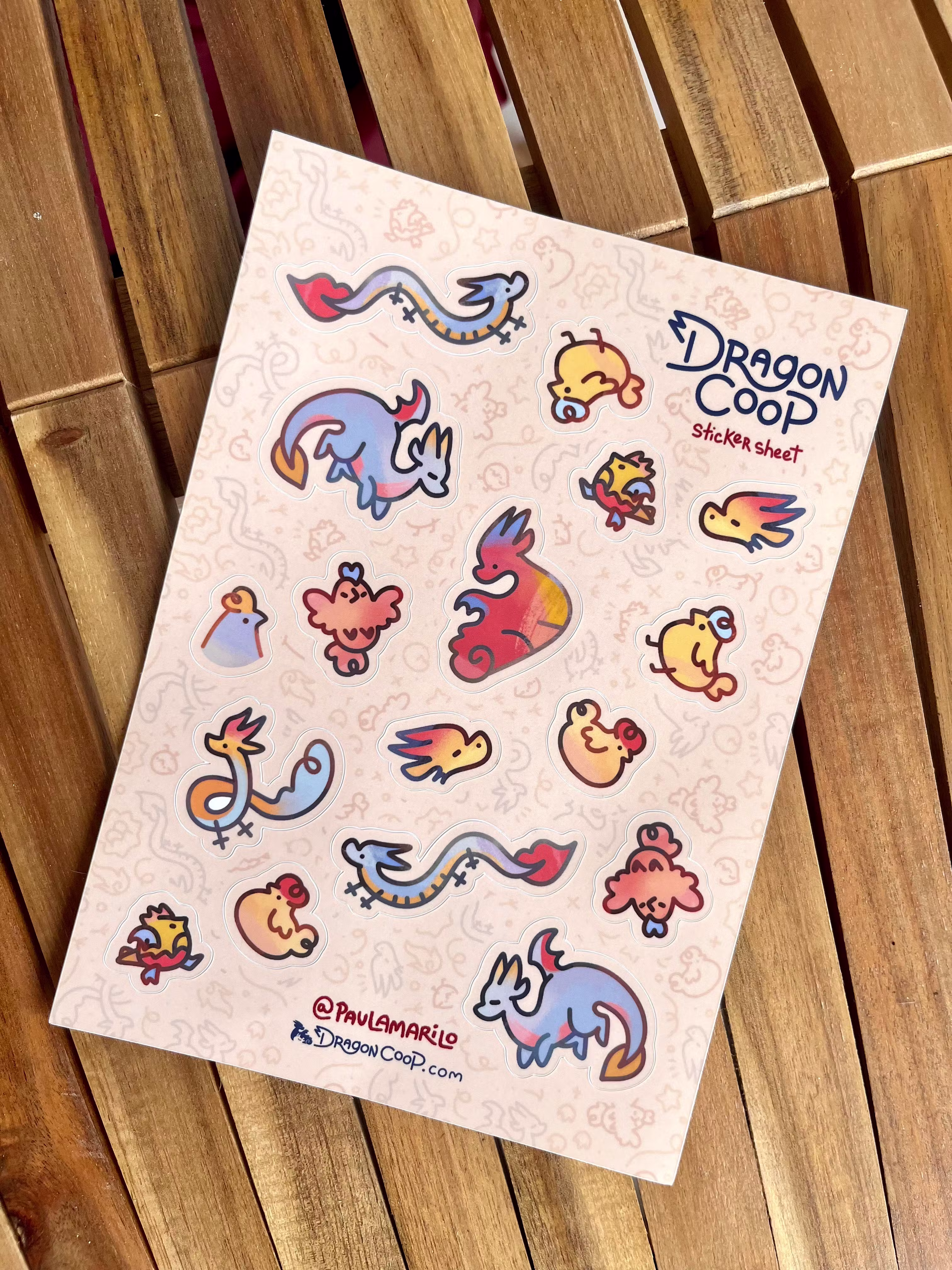 Dragon Coop Sticker Sheet