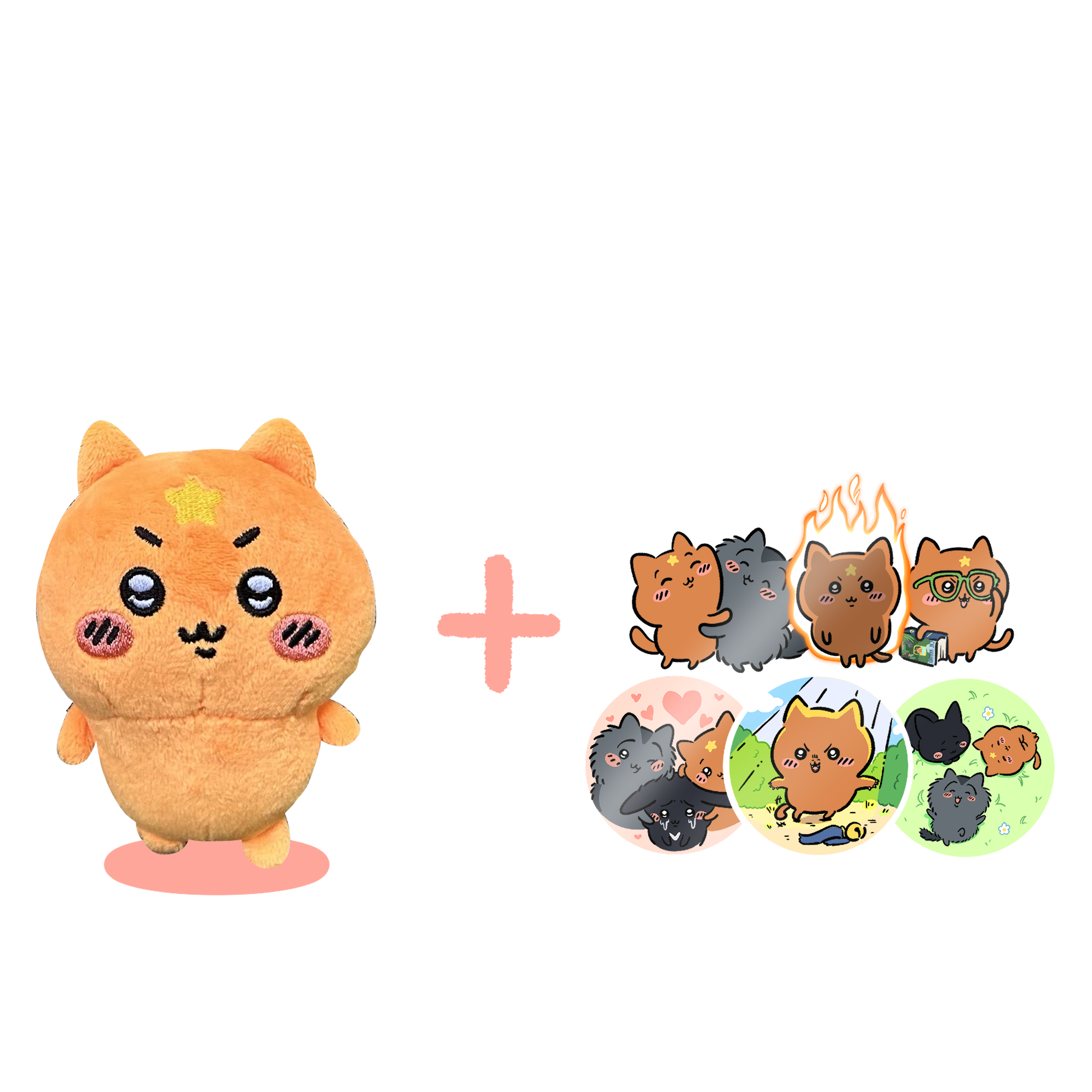 One ChiiWarrior Plush + Sticker Pack