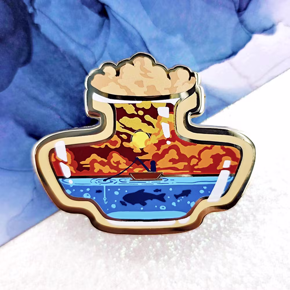 "Sunset Seas" Enamel Pin