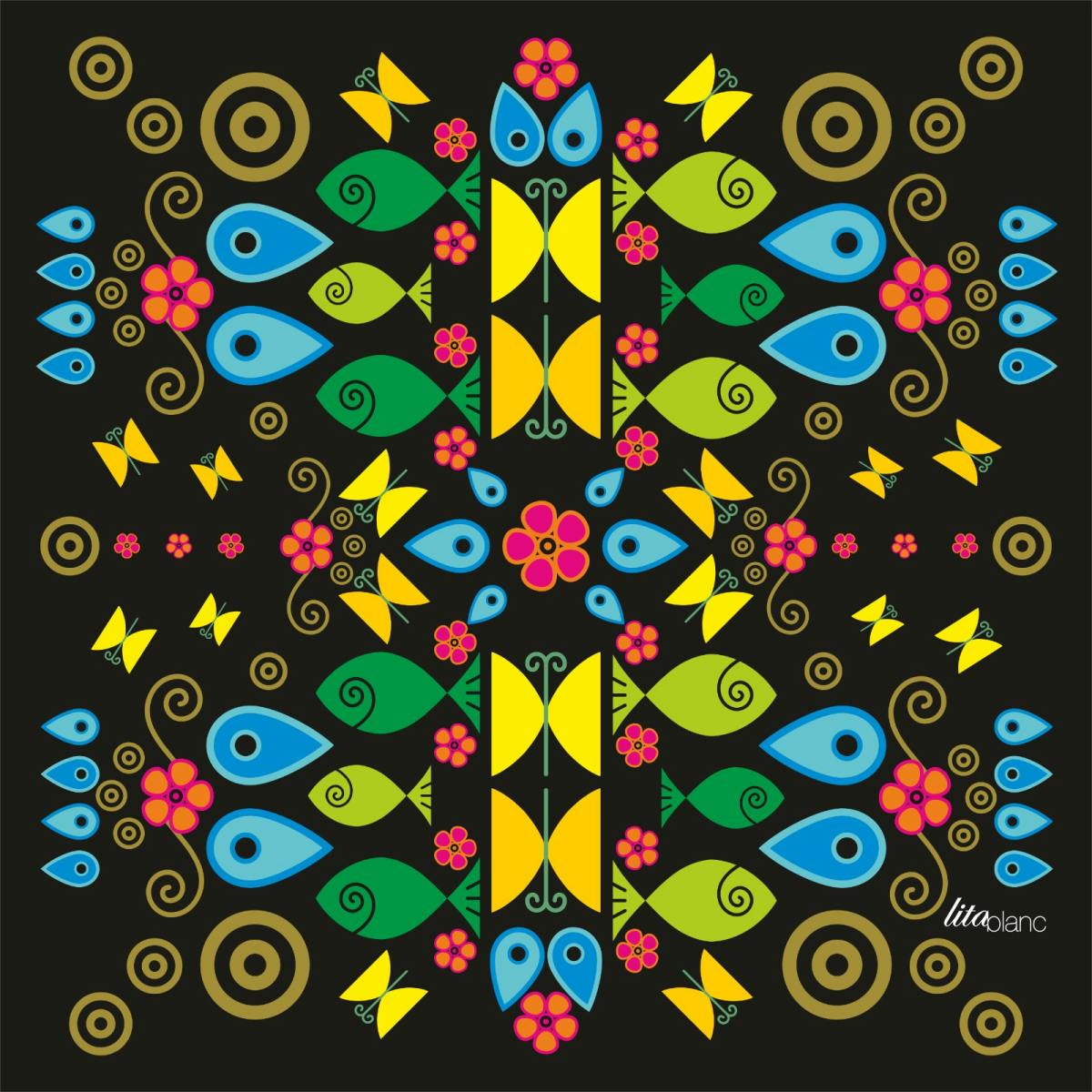 🧕🏻 Stylish Foulard (scarf) - Rhytmic