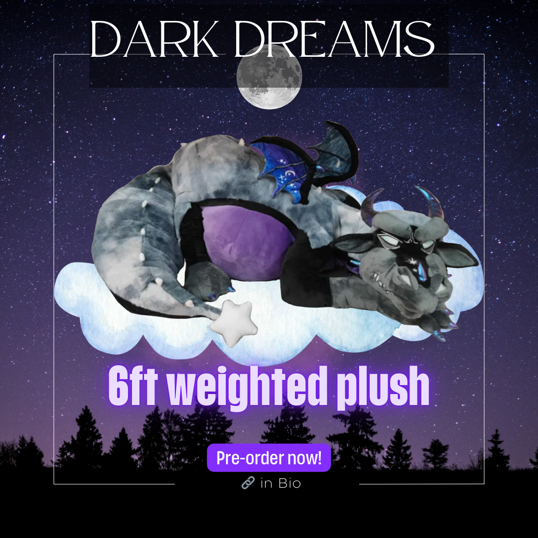 Dark Dreams Giant 6ft Dragon (Partial Stuffed)