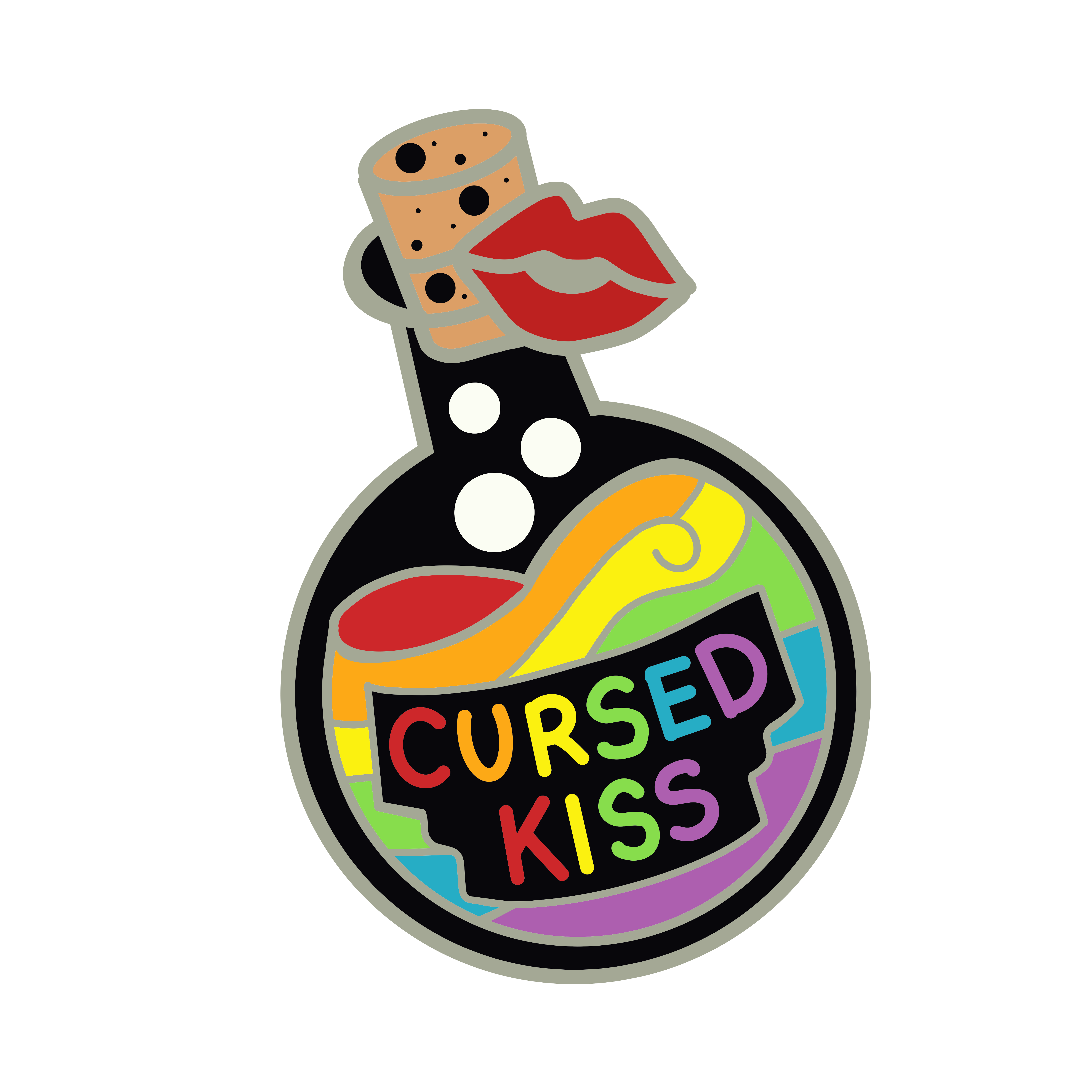 1.25” Cursed Kiss Potion enamel pin