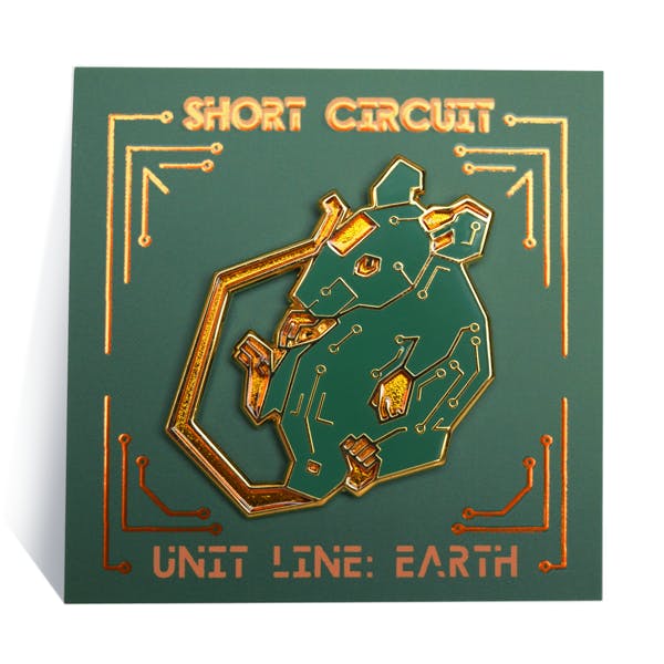 Short Circuit Pin: Nibble (Green Ear)