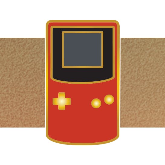 Red Handheld Mini Pin