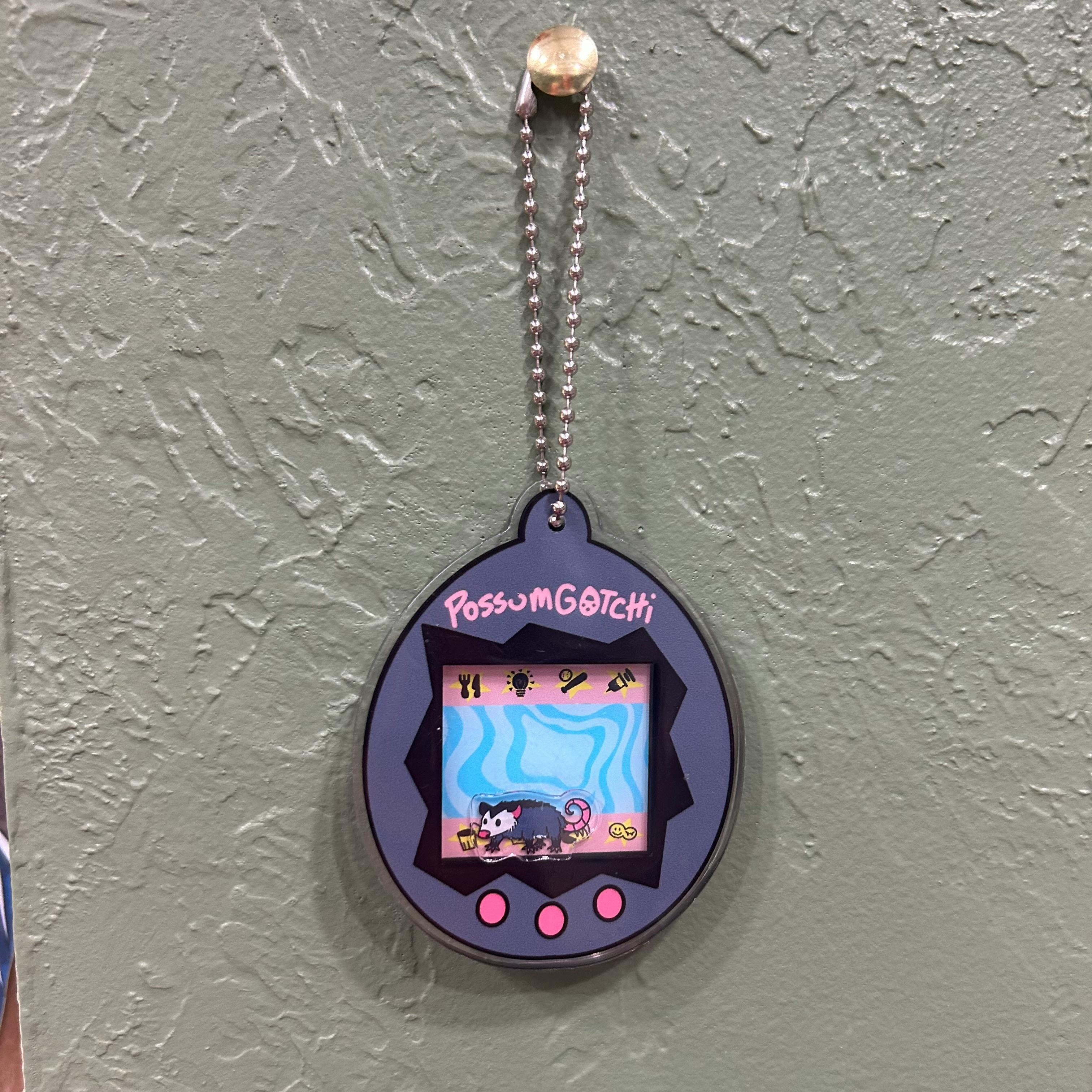 Shaker Keychain: Possum-Gotchi 