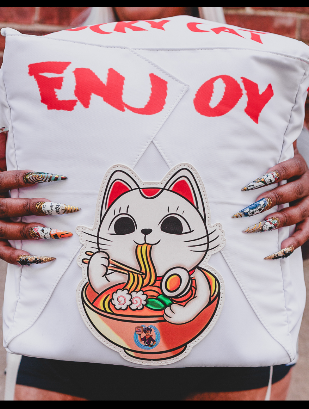 Lucky Cat Takeout BookBag