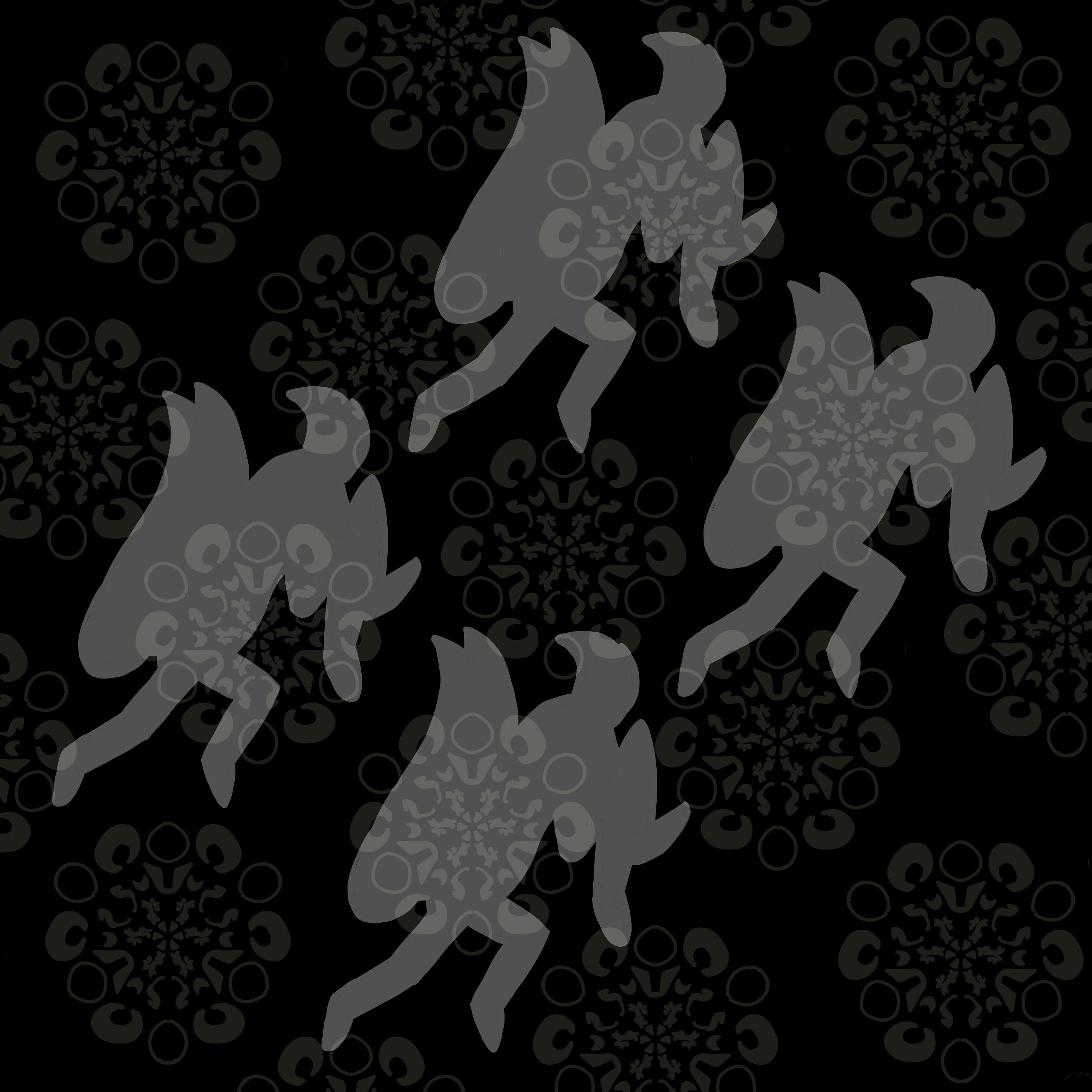 Four Clear Backed Stickers