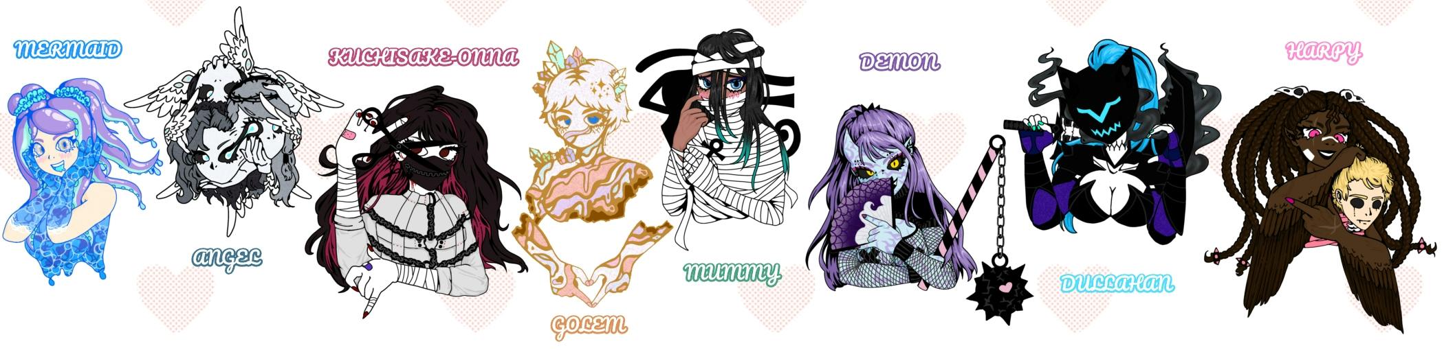Monster Girl Riot 2: Full-Size Enamel Pin Collection Project Update ...