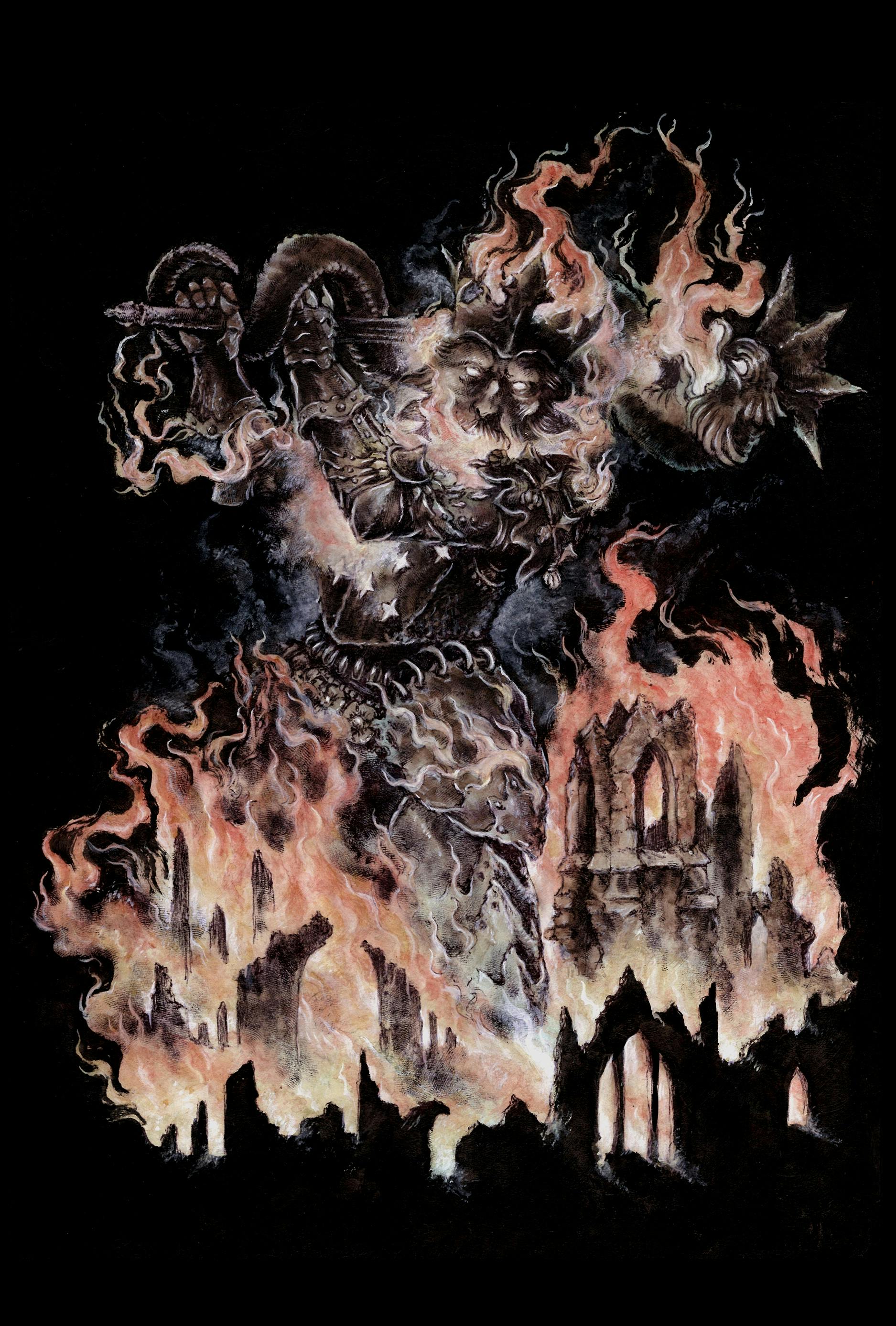  Fire Sentinel - Original Art by Jeremy Hush