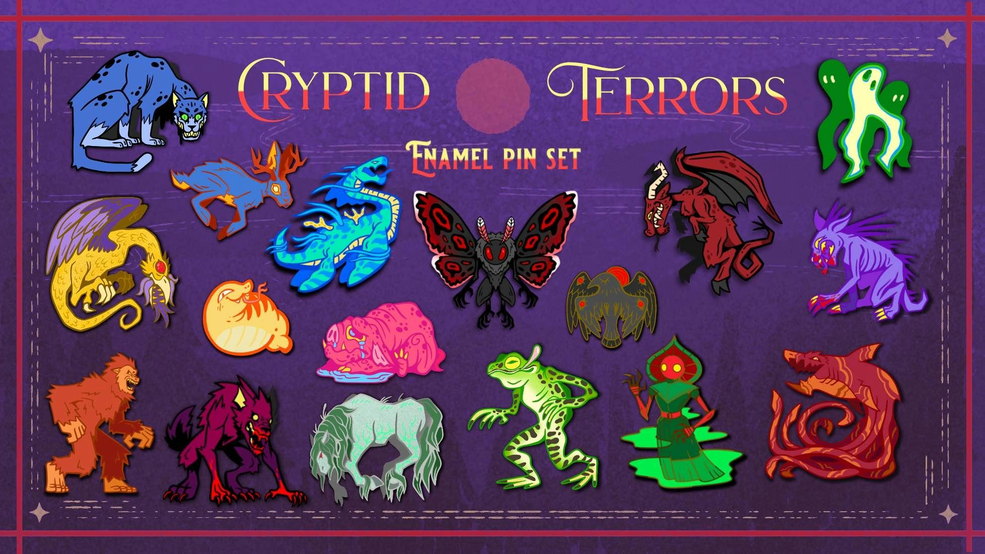 Cryptid Terrors | A enamel pin series
