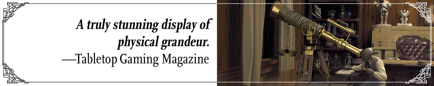 Quote: "A truly stunning display of physical grandeur." --Tabletop Gaming Magazine