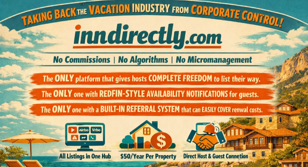 Inndirectly is a vacation rental hub for all booking options