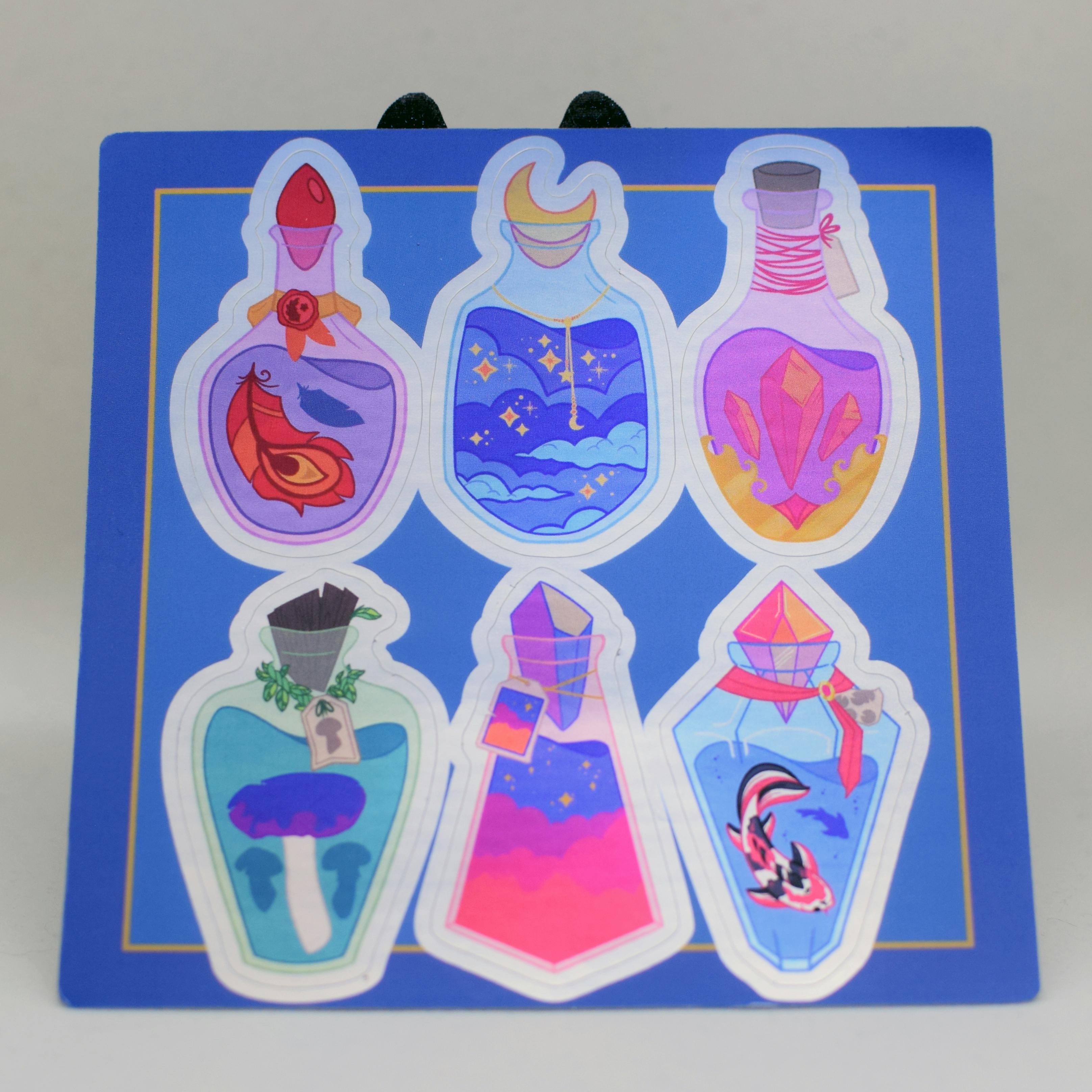 4x4" Holo Potion Sticker Sheet