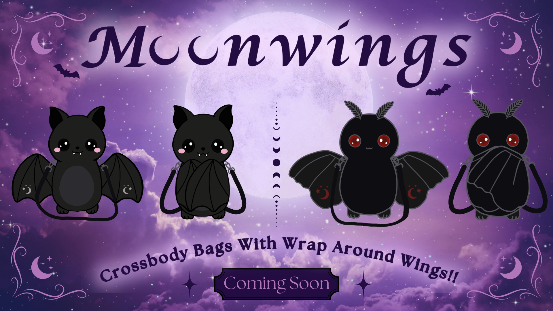 Moonwings - Spooky Cute Crossbody Bags