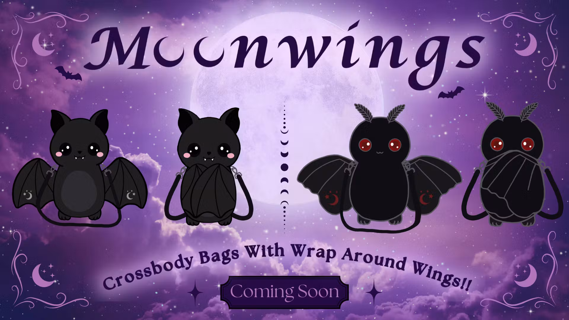 Moonwings - Spooky Cute Crossbody Bags