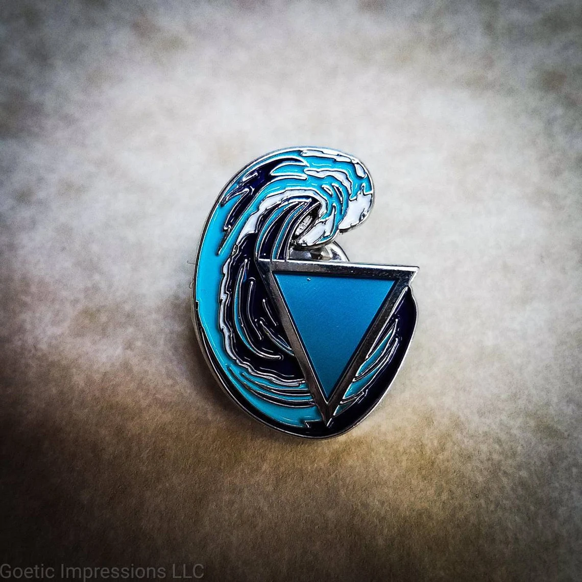 Water Element Alchemy Pin