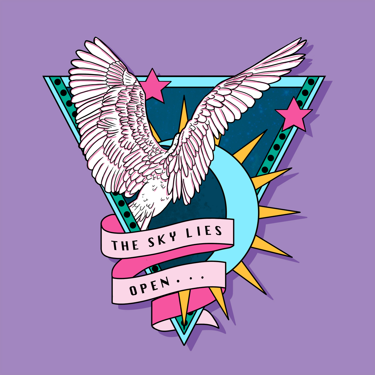 The Sky lies open print