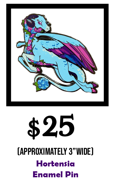 Hortensia Enamel Pin