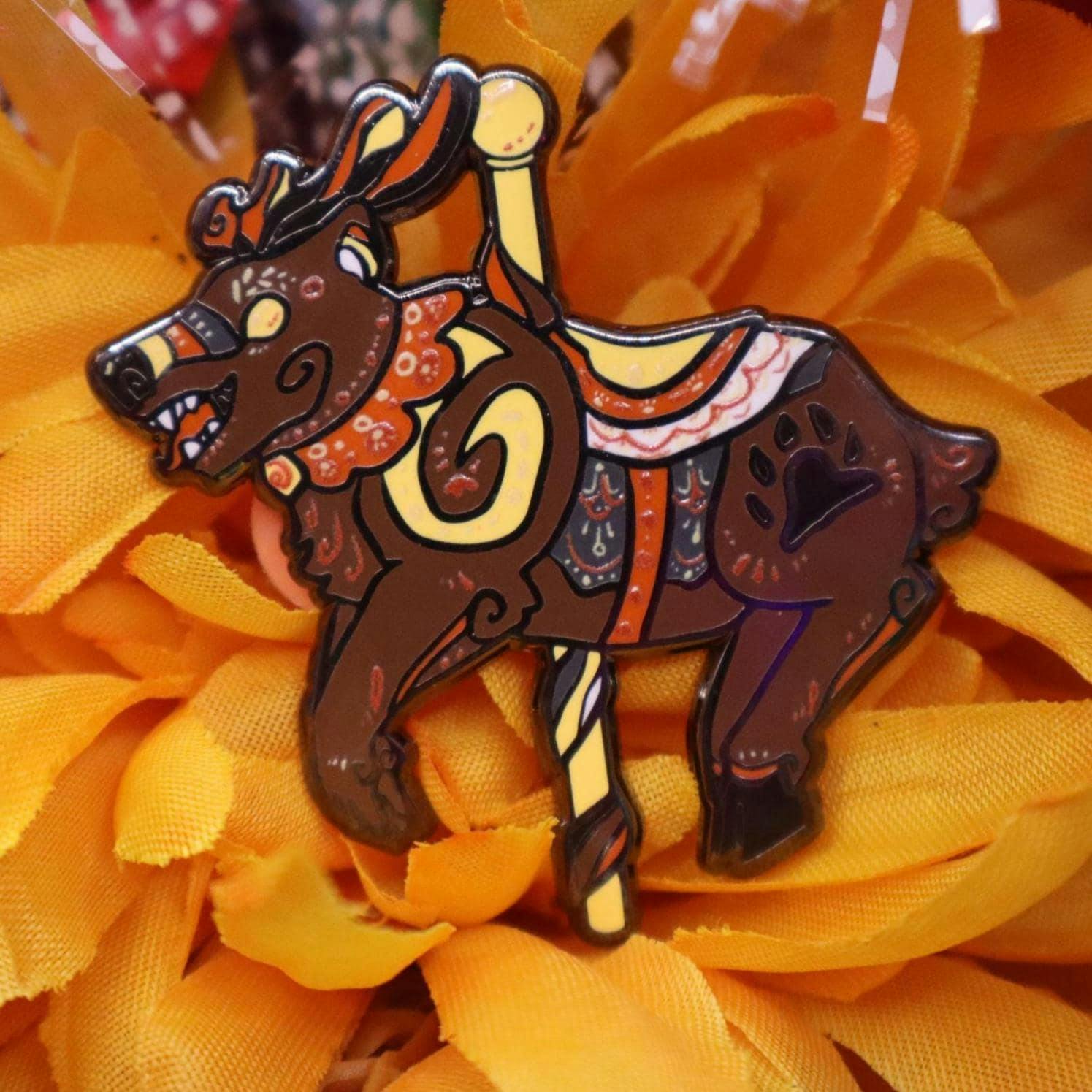 Bear flag shagamaw carousel pin
