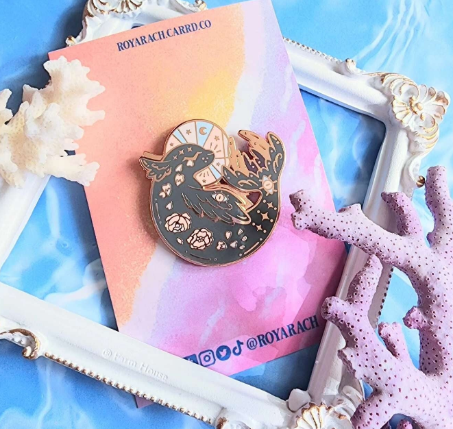 Biblically Accurate Angel Monk Seal Enamel Pin