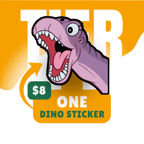 One Dino Sticker