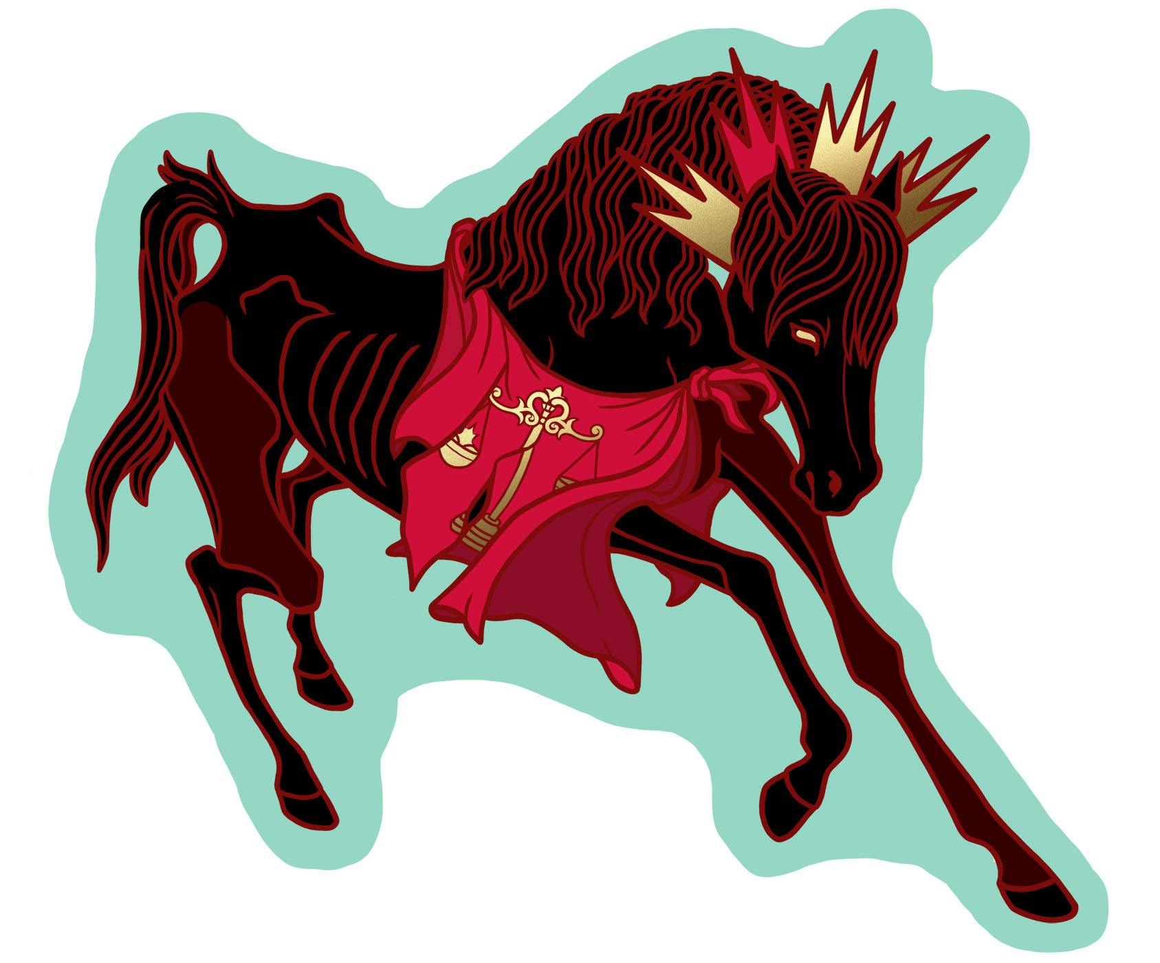 Famine Horse Sticker
