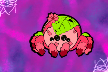Daifuku Jumping Spider Hard Enamel Pin