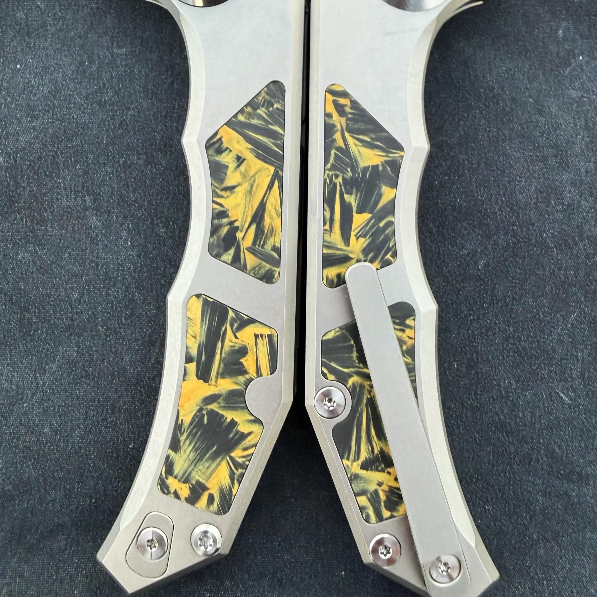Amber GlowCarbon Knockout Inlays (Funkenstein/Monster)
