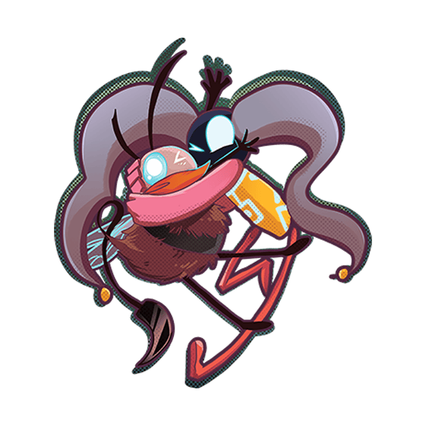 Acrylic Keychain (Bells and Space Bee)