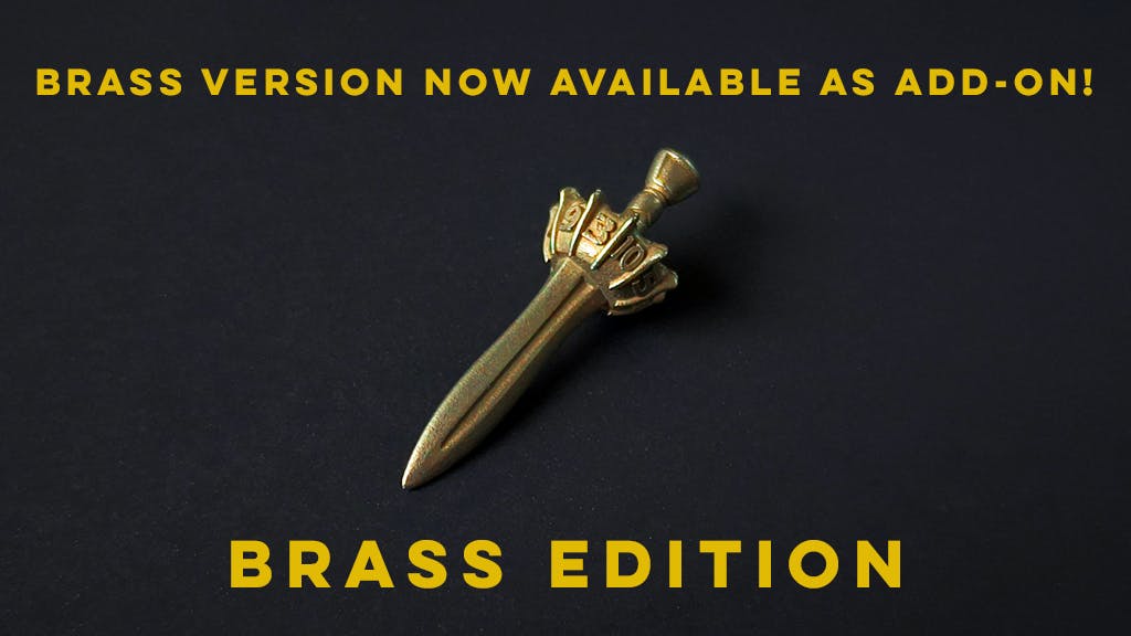 1◈D10 Sword dice - Special Brass Edition