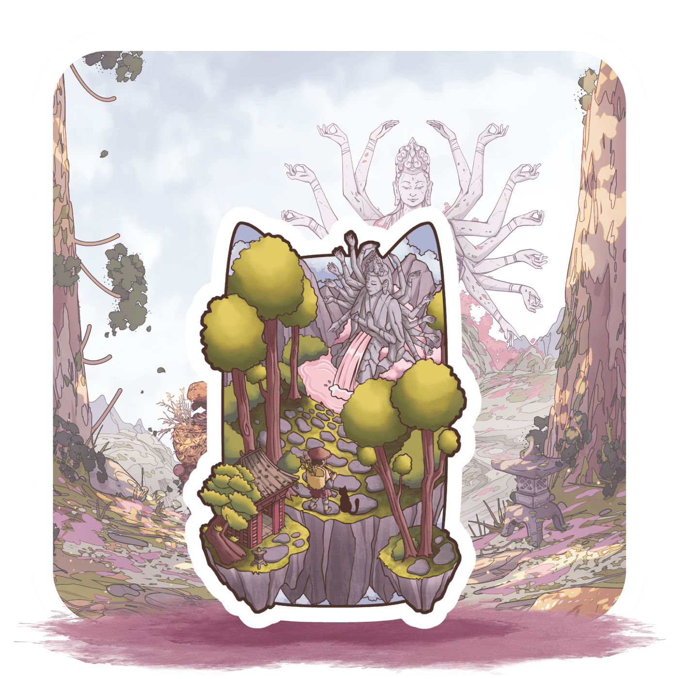 Sacred Spring Realm Sticker