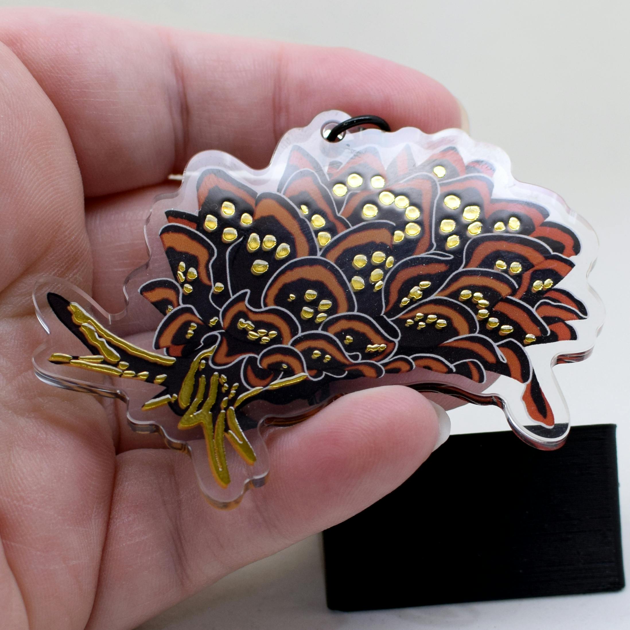 Hot Stamped Gold Cyerce Nigricans Keychain