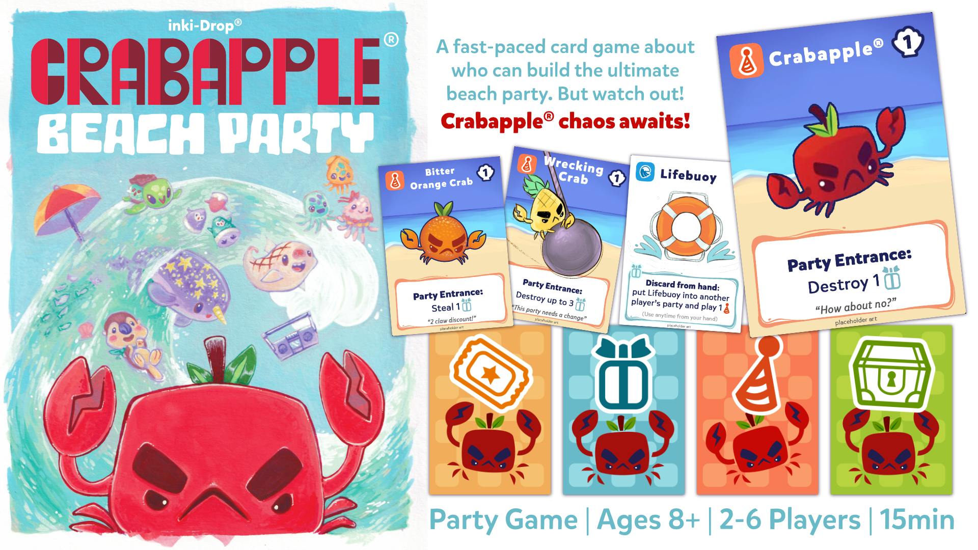 Crabapple Beach Party Card Game