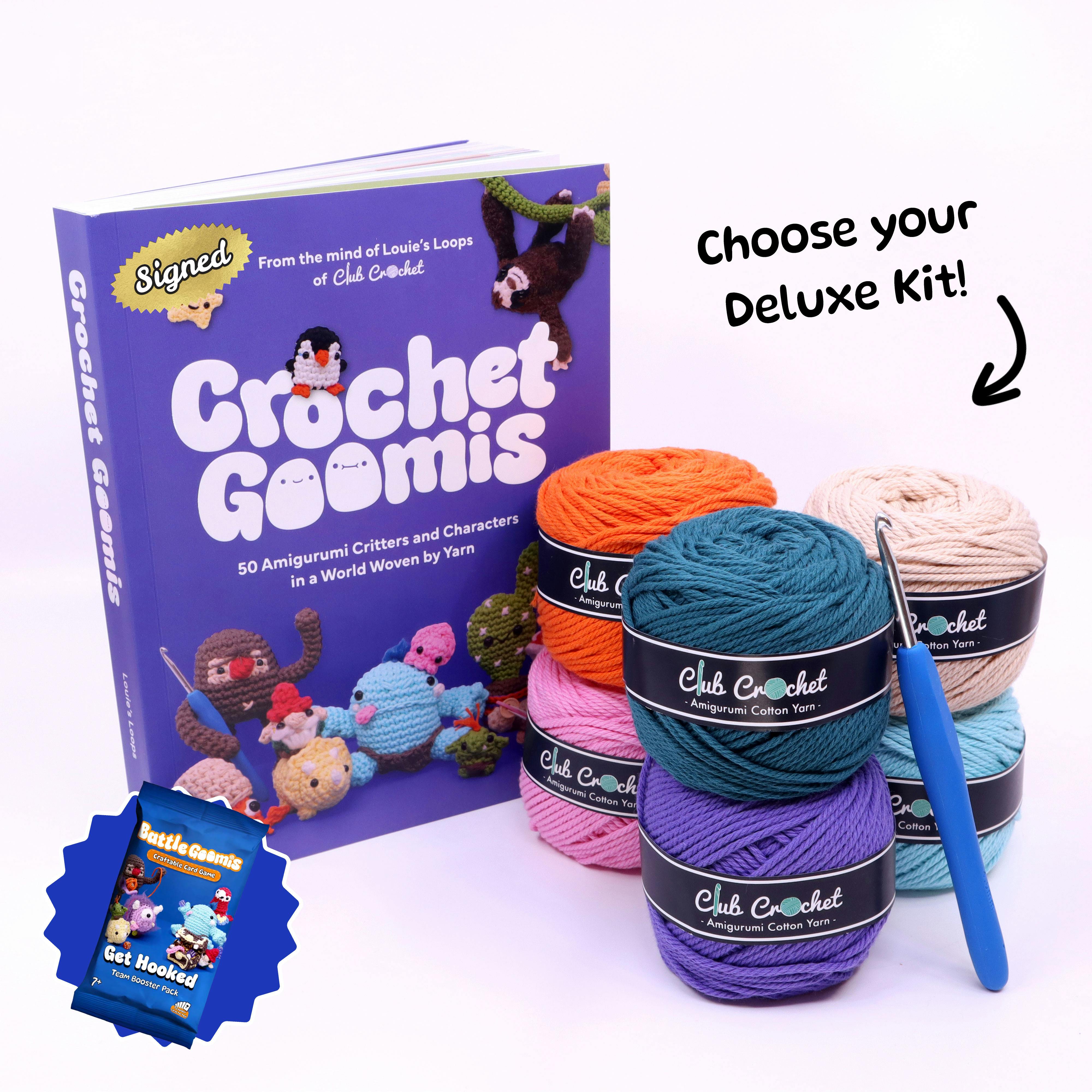 Deluxe Book and Crochet Kit - Signed Book, and Deluxe Crochet Kit (+1 Booster Pack)