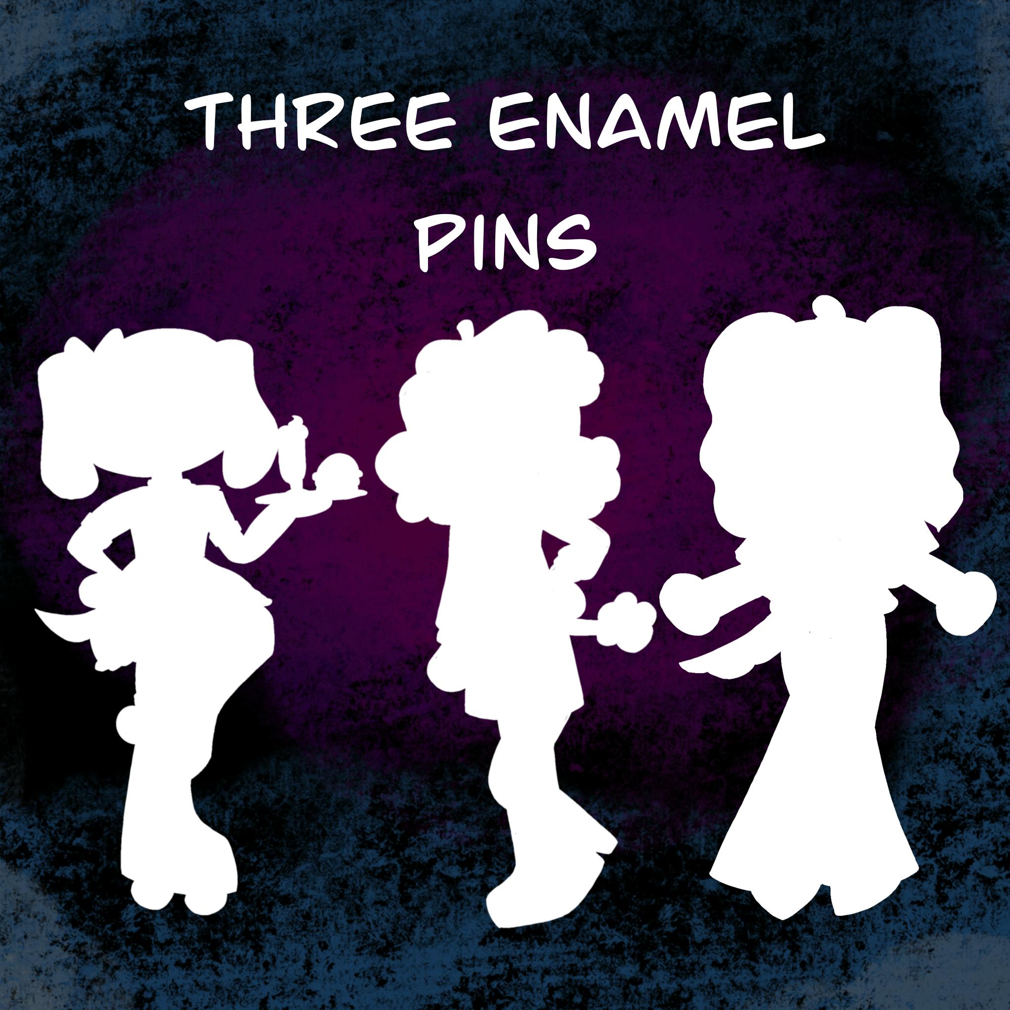 3x Enamel Pin