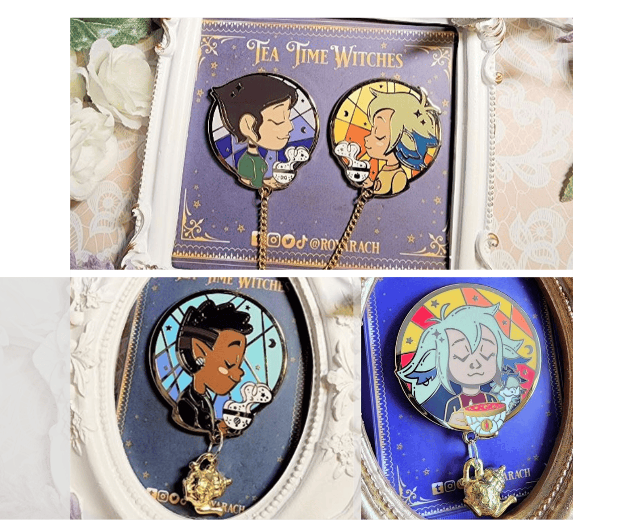 Tea Time Owl Gang Pin Bundle 2