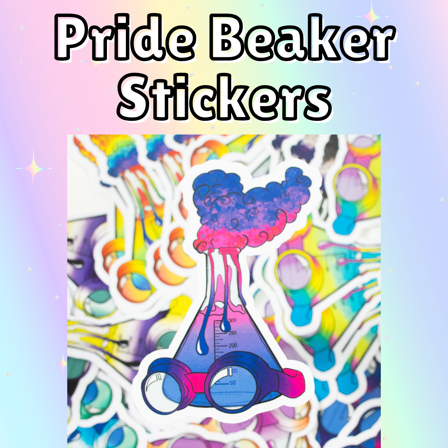 Pride Beaker Sticker