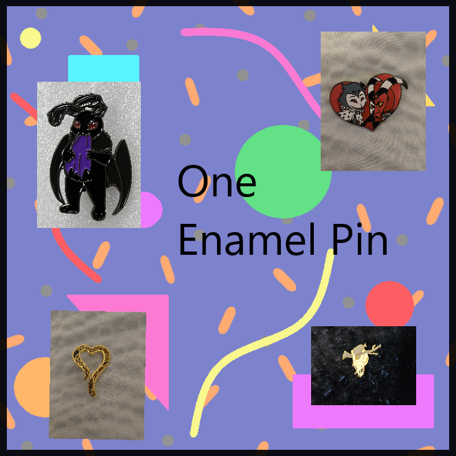 One Enamel pin