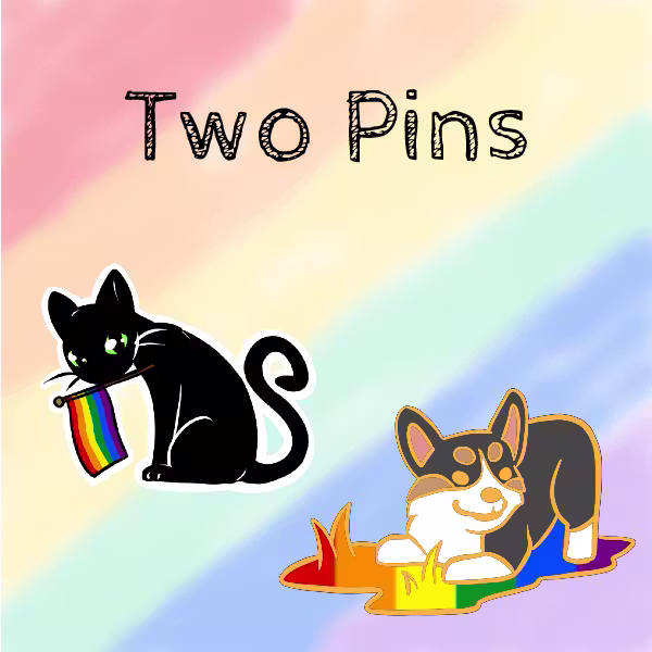 Two pins