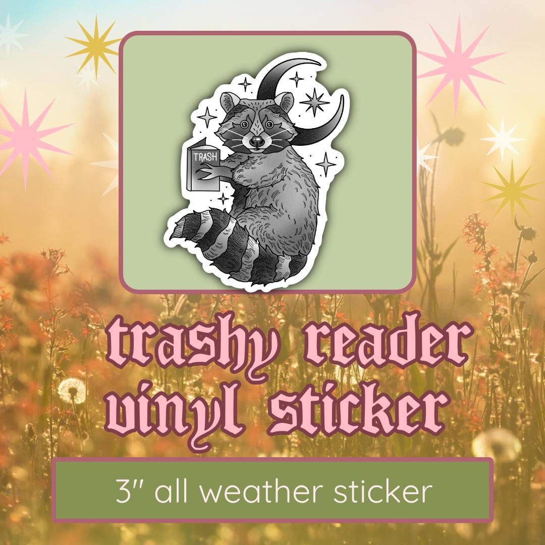 STICKER- Trashy reader