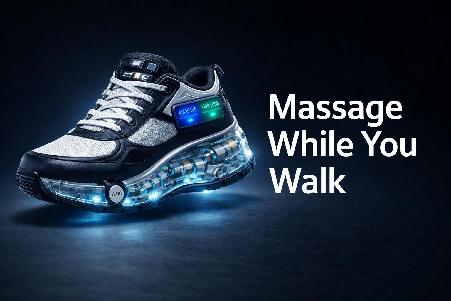 Therapeutic recovery massage shoes