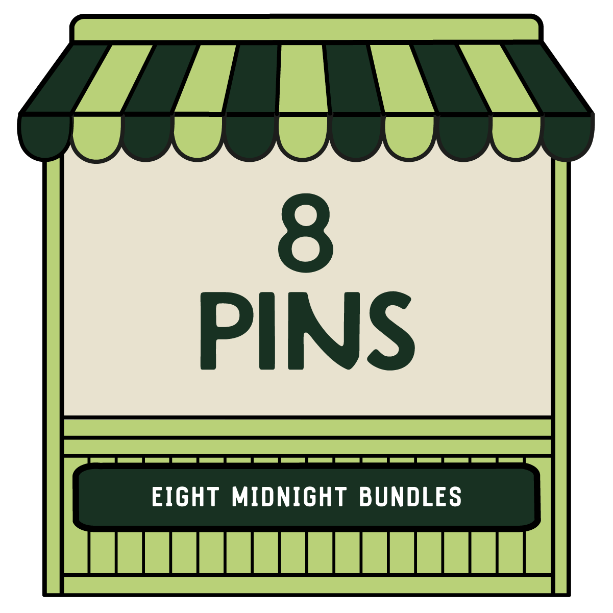 8 Pins - Eight Midnight Bundles