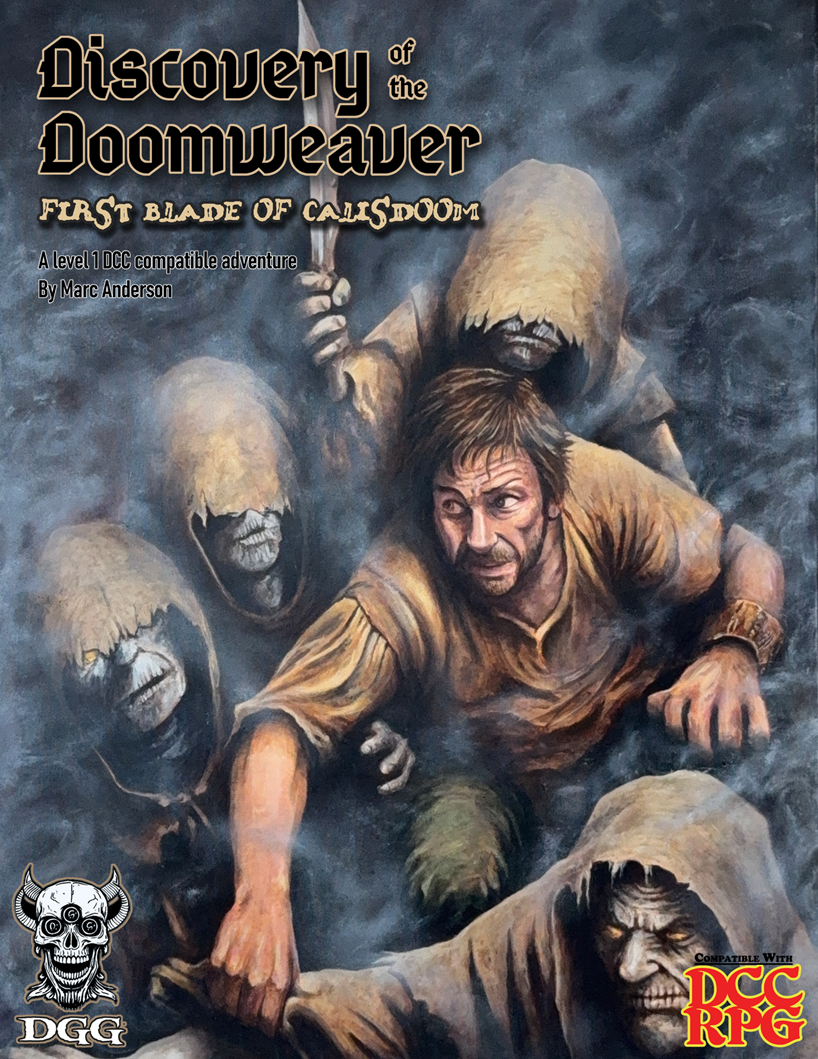 PDF copy of The Discovery of the Doomweaver (level 1 adventure by Marc Anderson)