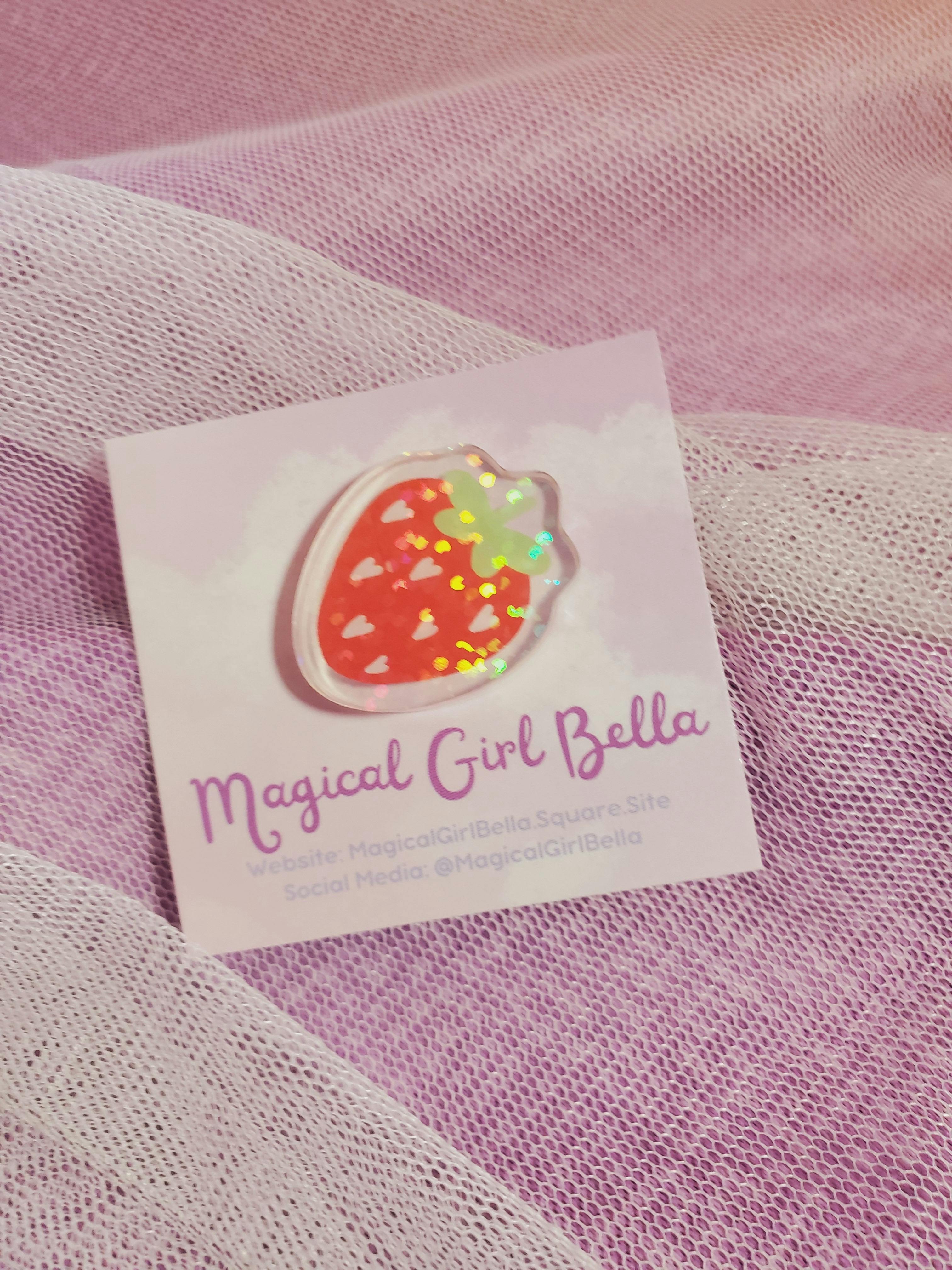 Strawberry Acrylic Pin