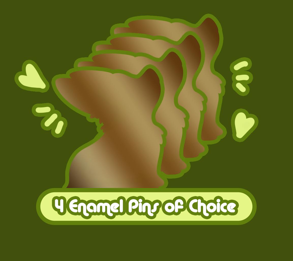 Four (4) Enamel Pins