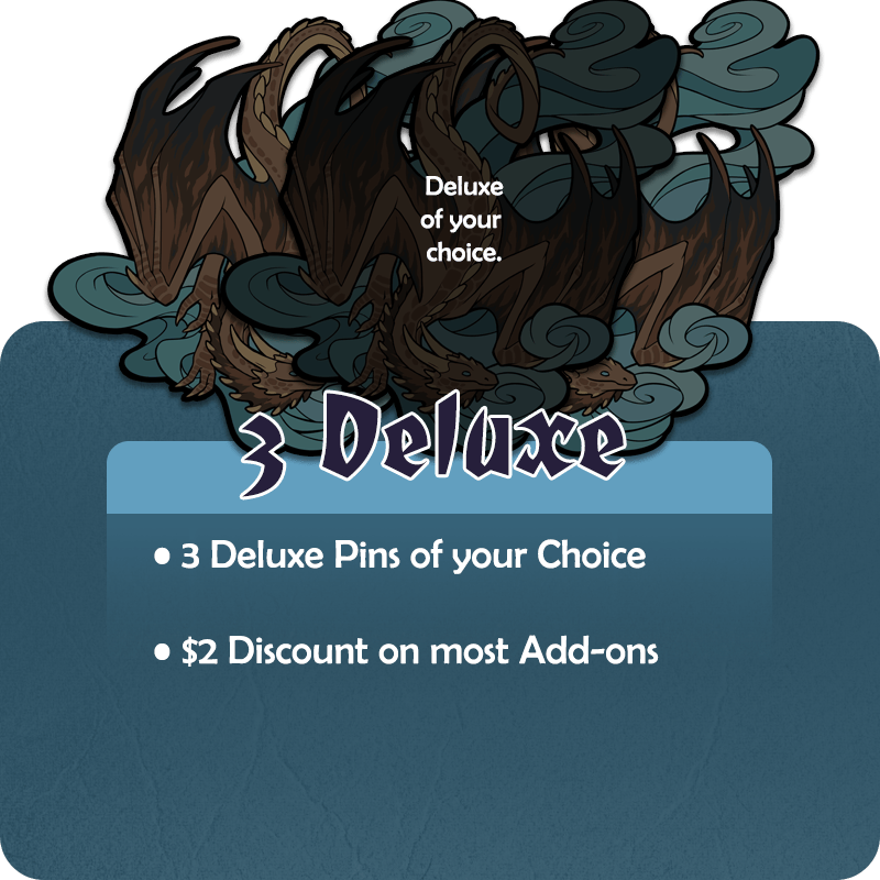 3 Deluxe Pins